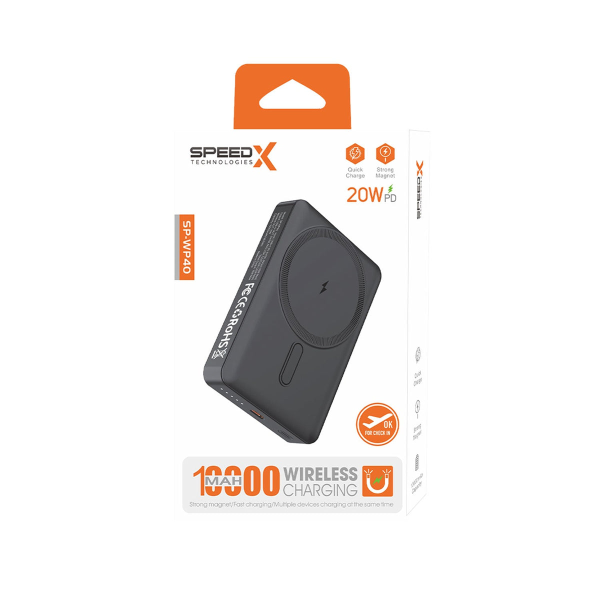 Speed-x Sp-wp40 10000mah Magnetic Wireless Power Bank 20w Pd Fast Charging – view 4