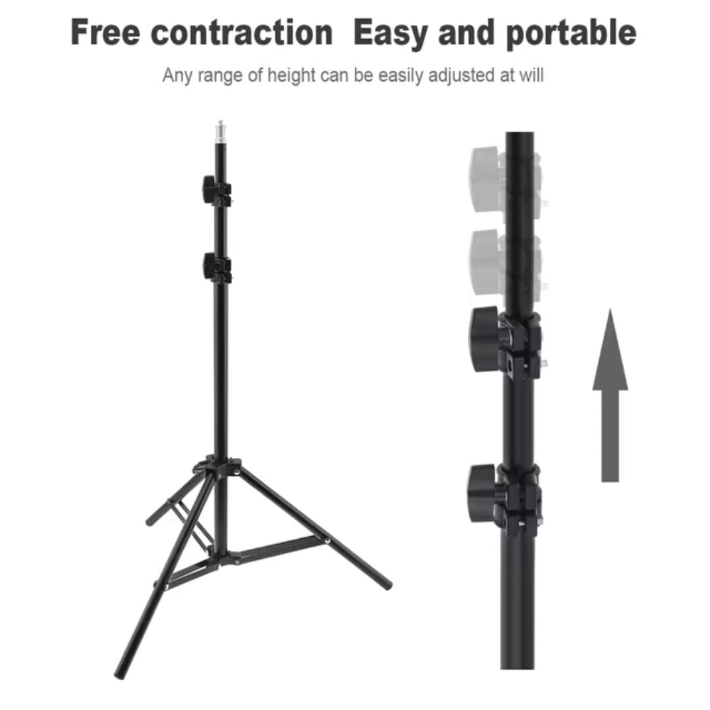 210cm Selfie Ring Light Portable Tripod Stand Fit For Live Photo Studio – view 4