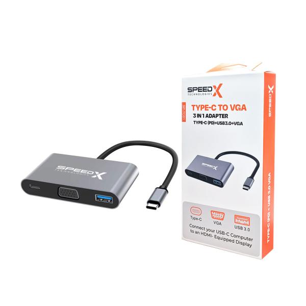 Speedx SP-TC01 Type-C 3.1 to VGA+OTG+USB 3.0 – view 4