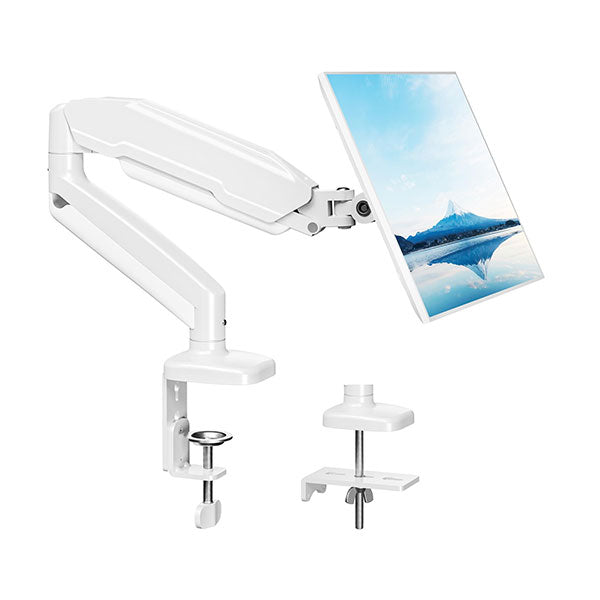 Xtriek-me Ht-20 Heavy Duty Adjustable Desk Mount Single Monitor Arm White – view 4