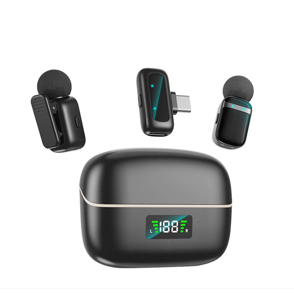 Mini8 RTS Lavalier Metal Condenser Wireless Dual Microphone – view 4