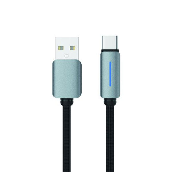 LogiLink USB To Type-C Nylon Fast Charging Data Cable With Light 1m (1 Year Warranty)