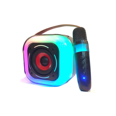 K12 Mini Audio Microphone with Voice Changer Karaoke Outdoor Speaker