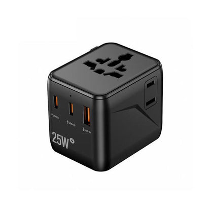 Speed-X SP-TCW02 Travel Adapter 25W PD (2 USB-C + 1 USB-A + 2 AC)