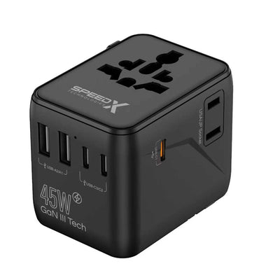 Speed-X SP-TCW03 45W GaN III Universal Travel Adapter