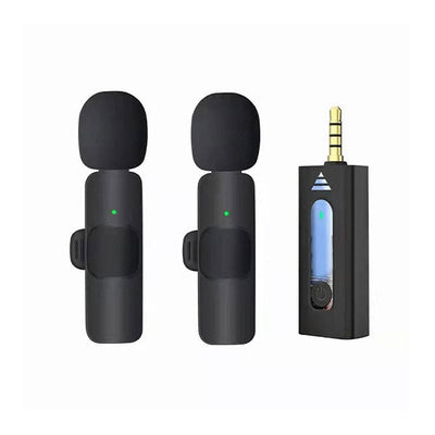 K35 High Quality Wireless Dual Microphone (Mobile & Camera)