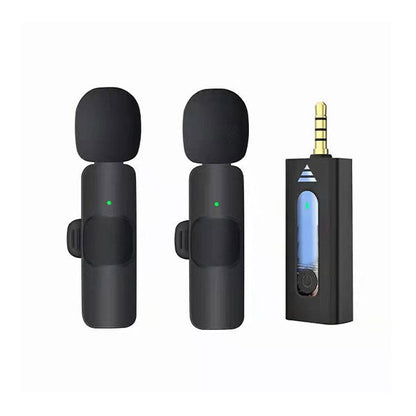 K35 High Quality Wireless Dual Microphone (Mobile & Camera)