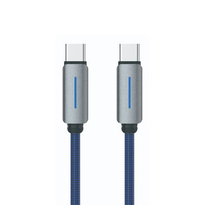 LogiLink Type-C To Type-C Nylon Fast Charging Data Cable 1m Blue (1 Year Warranty)
