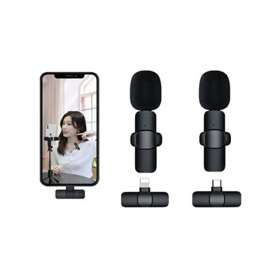 K11 2-in-1 Collar Wireless Microphone (iPhone/Android & Type-C)