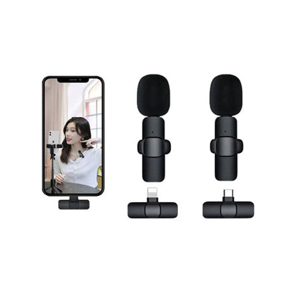 K11 2-in-1 Collar Wireless Microphone (iPhone/Android & Type-C)