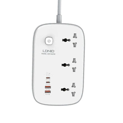Ldnio SC3416 65W GaN Fast Charging Power Extension (3 Sockets, 2 USB-C + 2 USB-A)