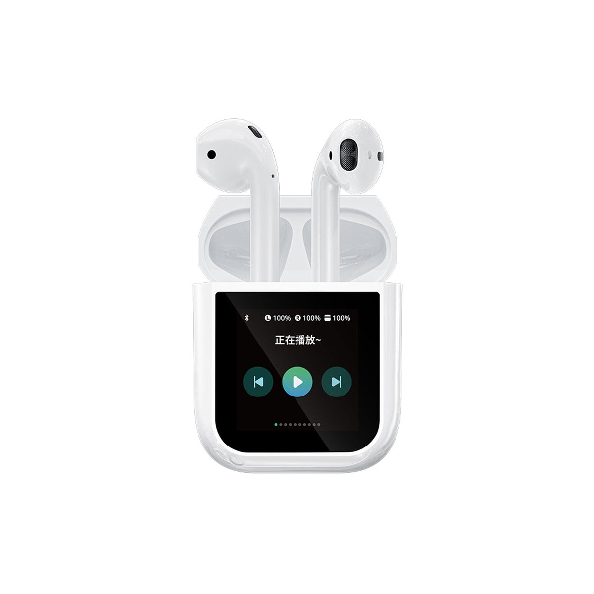 A14 Pro ANC Touch-Display Wireless Earbuds – White