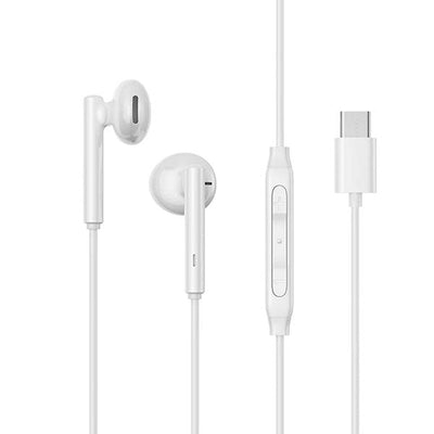 Joyroom EC05 Type-C Half In-Ear Wired Earphones (White)