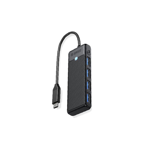 Orico Type-C to USB 3.0 Hub (4 Ports, Black)