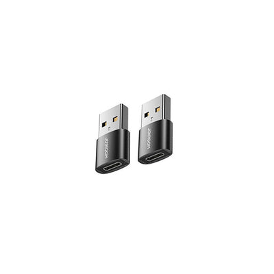 Joyroom S-h152 USB Male To Type-C Female Adapter 2pcs Black