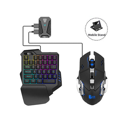 Gaming Wireless Bluetooth 5-in-1 Combo Keyboard and Mouse