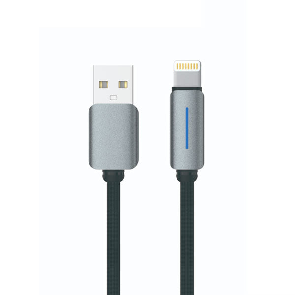 LogiLink USB To Lightning Nylon Fast Charging Data Cable 1m Black (1 Year Warranty)