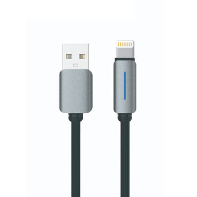 LogiLink USB To Lightning Nylon Fast Charging Data Cable 1m Black (1 Year Warranty)