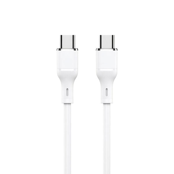 LogiLink Type-C To Type-C Silicone Fast Charging Data Cable 1m White (1 Year Warranty)
