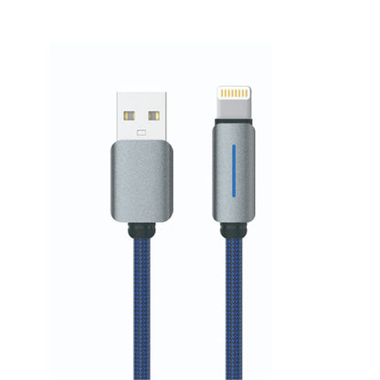 LogiLink USB To Lightning Nylon Fast Charging Data Cable 1m Blue (1 Year Warranty)