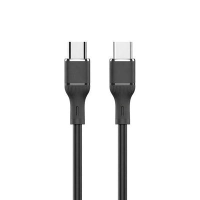 LogiLink Type-C To Type-C Silicone Fast Charging Data Cable 1m Black (1 Year Warranty)